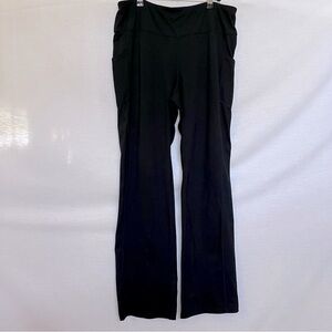 J. Jill Black Fit Performance Boot-Cut Stretchy Sporty Pants